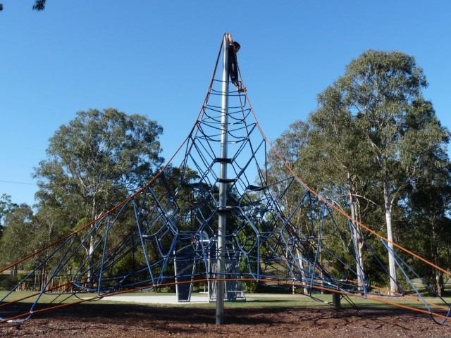 Jorick in a playground in our area.